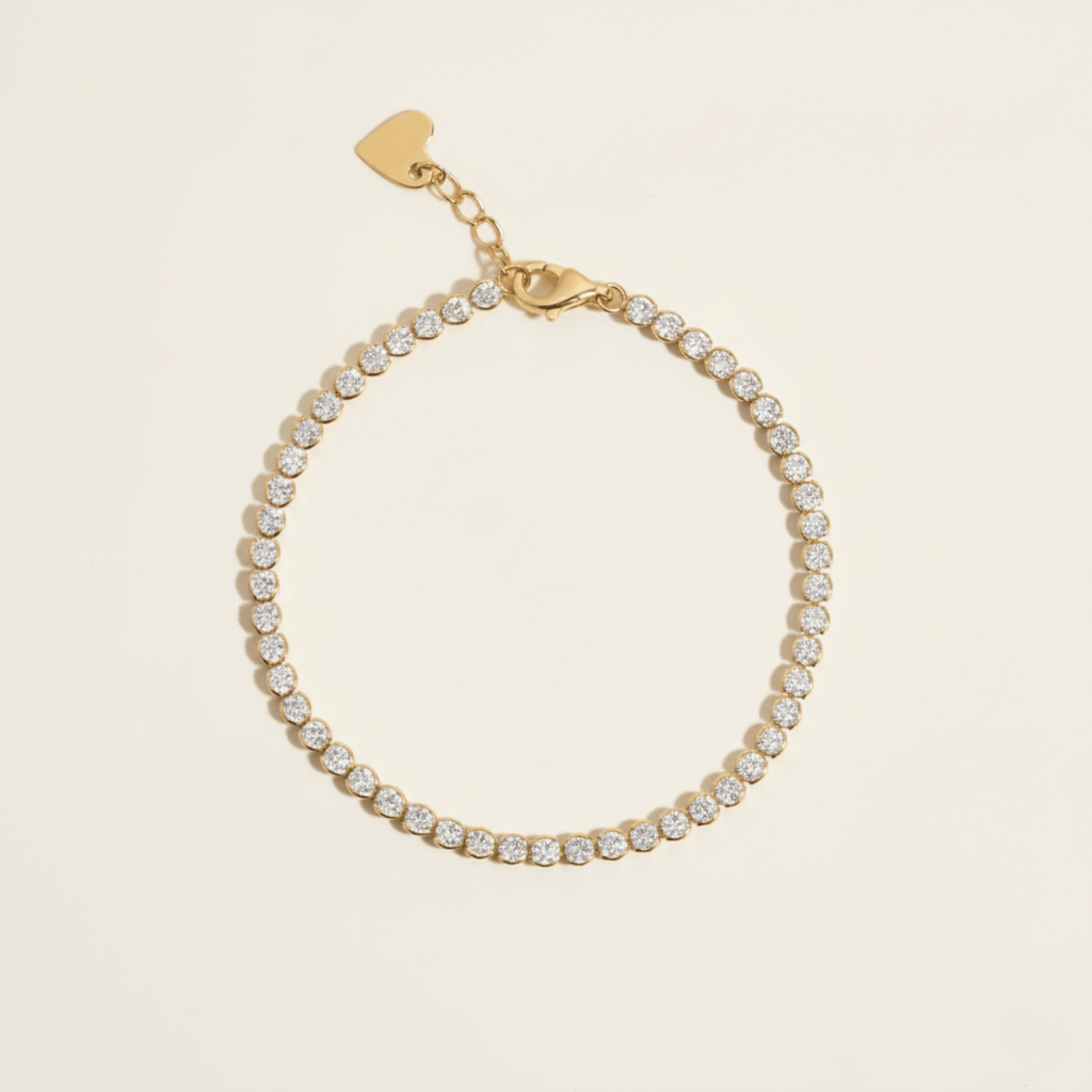 Horizon tennisarmband in zilver en goud