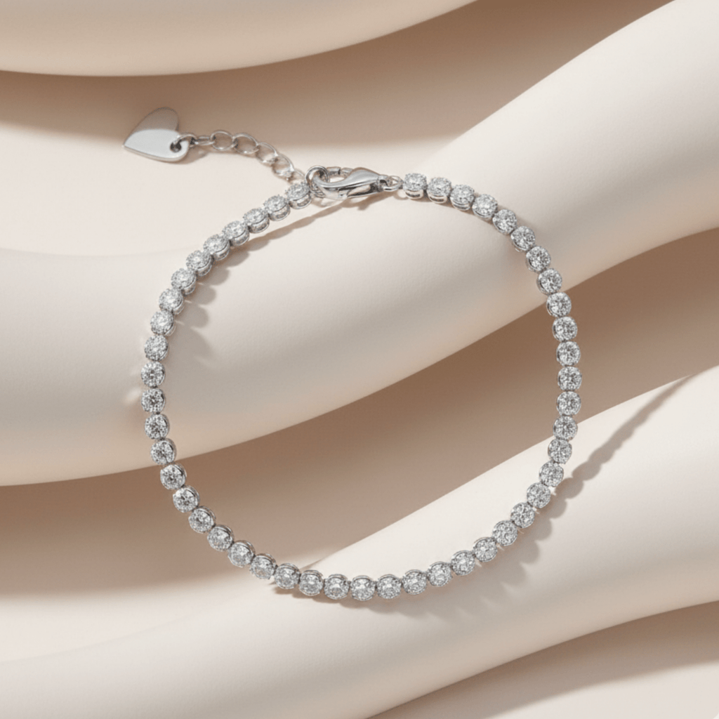 Horizon tennisarmband in zilver en goud