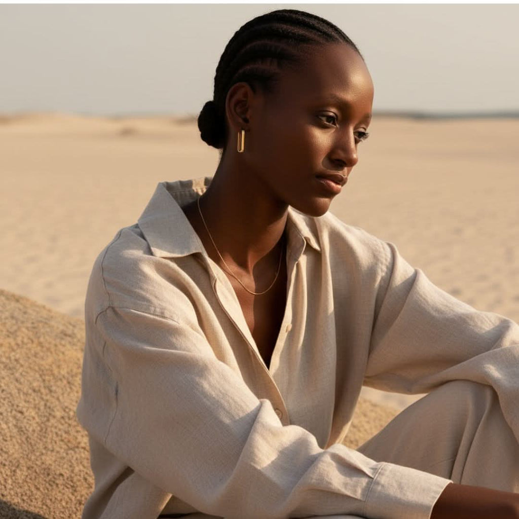 Horizon Icon gouden oorringen in ringvorm