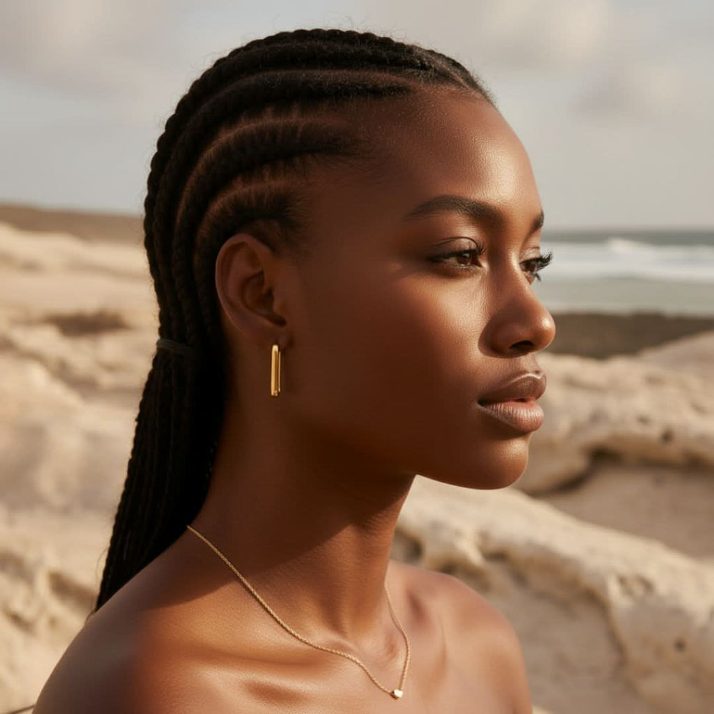 Horizon Icon gouden oorringen in ringvorm