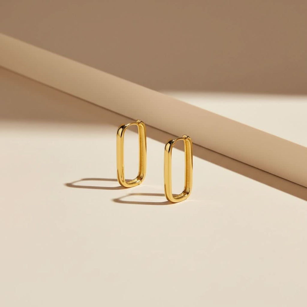 Horizon Icon gouden oorringen in ringvorm