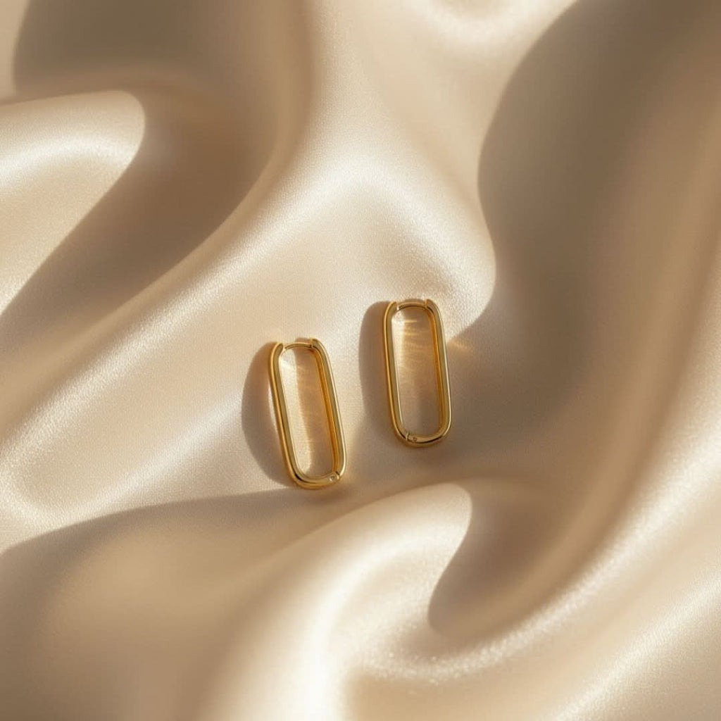 Horizon Icon gouden oorringen in ringvorm