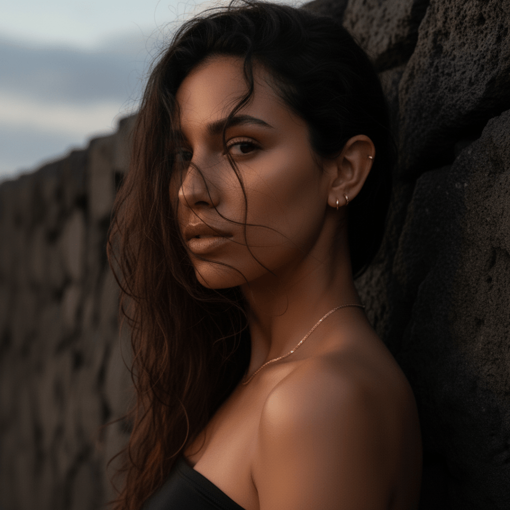 Pendientes Huggie de Oro y Plata Golden Hour