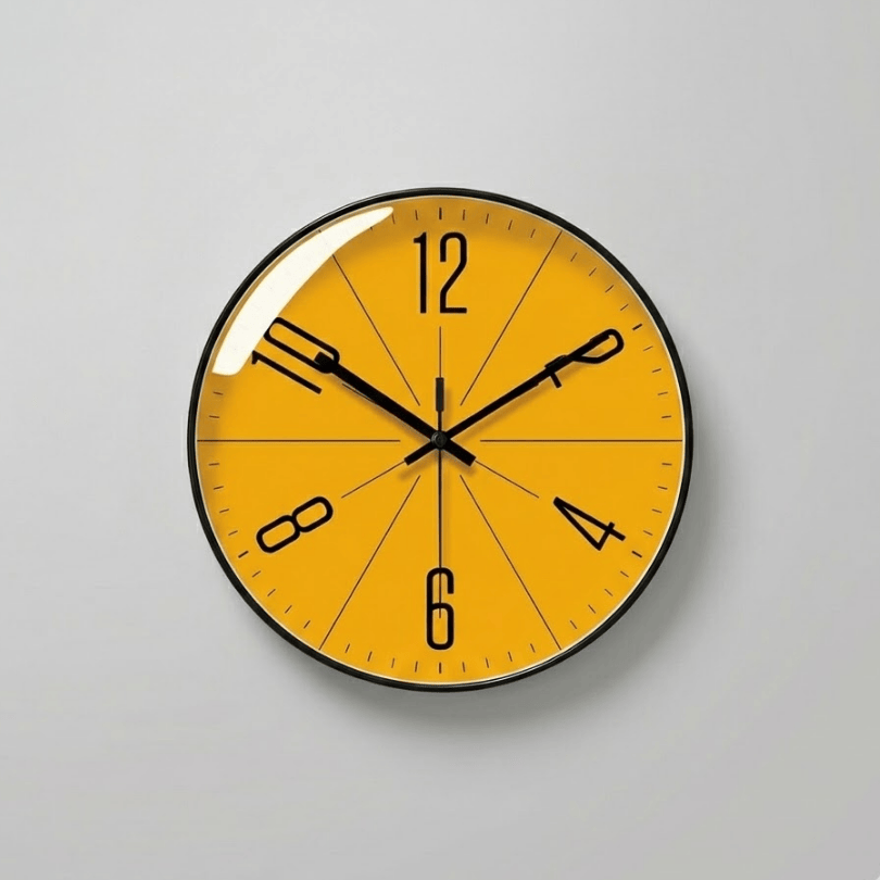 HUSKLOK – Hiljainen pohjoismainen seinäkello minimalistisella muotoilulla