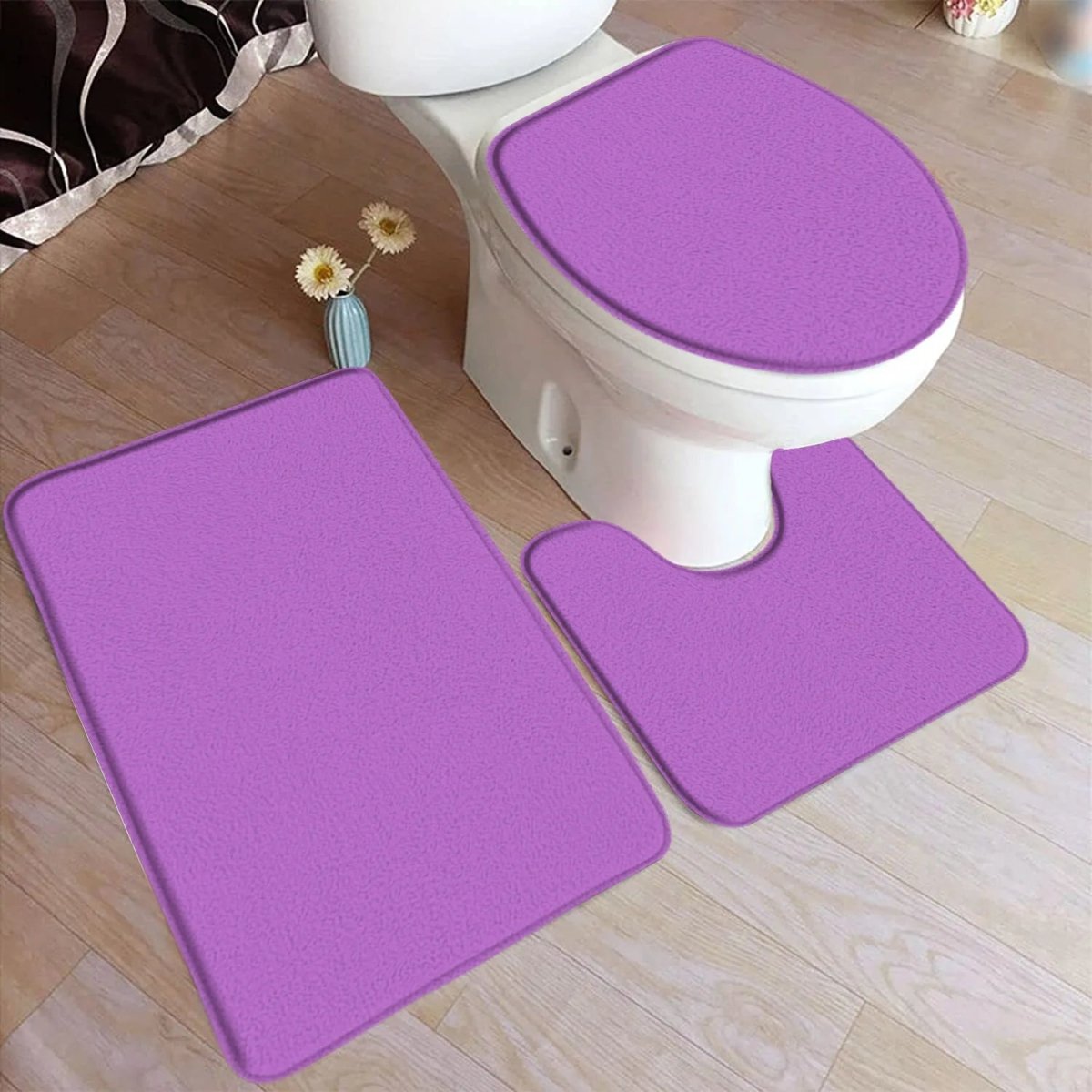 HydraMat – 3-Piece Non-Slip Bathroom Mat Set for Comfort & Safety