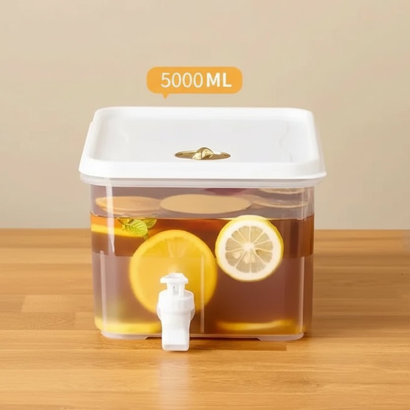 PUREFLOW – 5L Cold Water Dispenser with Easy-Pour Faucet, Strong PP Plastic Build 2