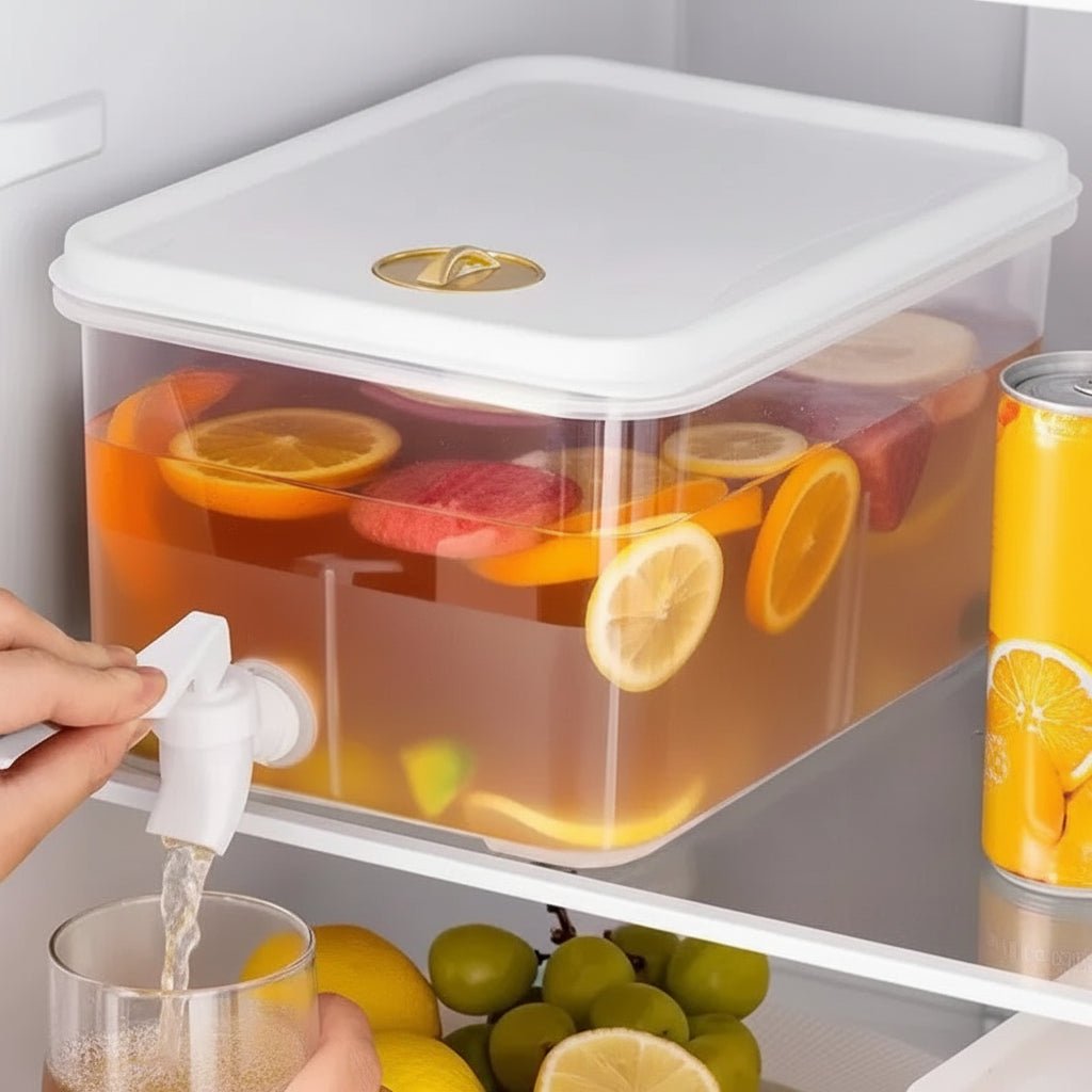 PUREFLOW – 5L Cold Water Dispenser with Easy-Pour Faucet, Strong PP Plastic Build 0
