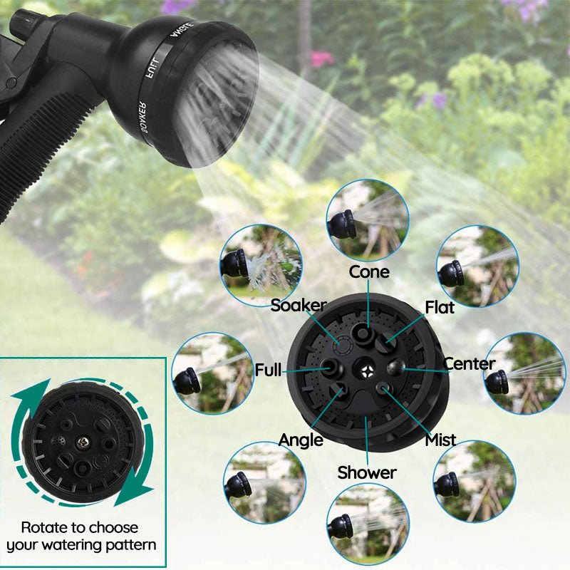 HydraBloom Premium Tuinslang | Duurzame uitschuifbare waterslang voor planten, gazons en buitenwassen