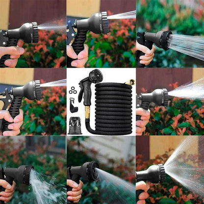 HydraBloom Premium Tuinslang | Duurzame uitschuifbare waterslang voor planten, gazons en buitenwassen