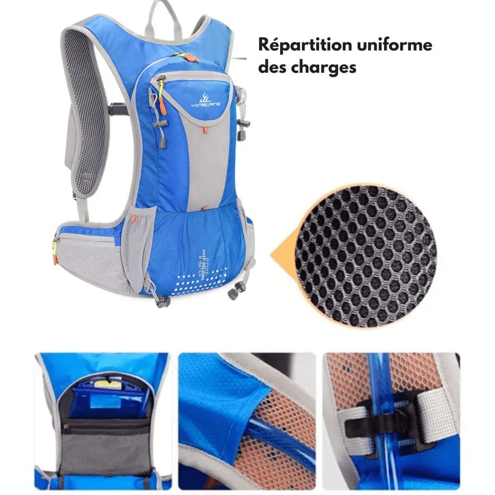 Hydroflow pack - bicycle backpack with integrated drinking system & high comfort 6