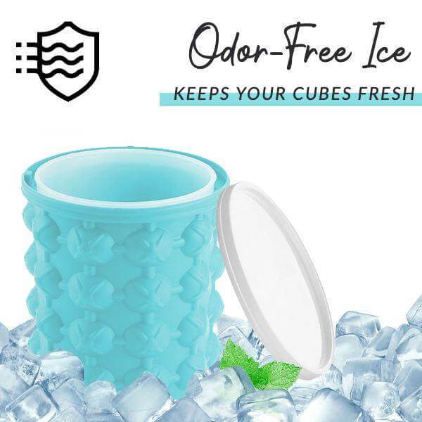 ICECUBE Maker-space-saving 2-in-1 silicone ice cube container with cooling function 5