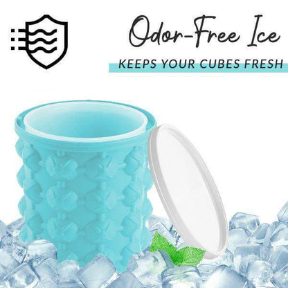 ICECUBE Maker-space-saving 2-in-1 silicone ice cube container with cooling function 5