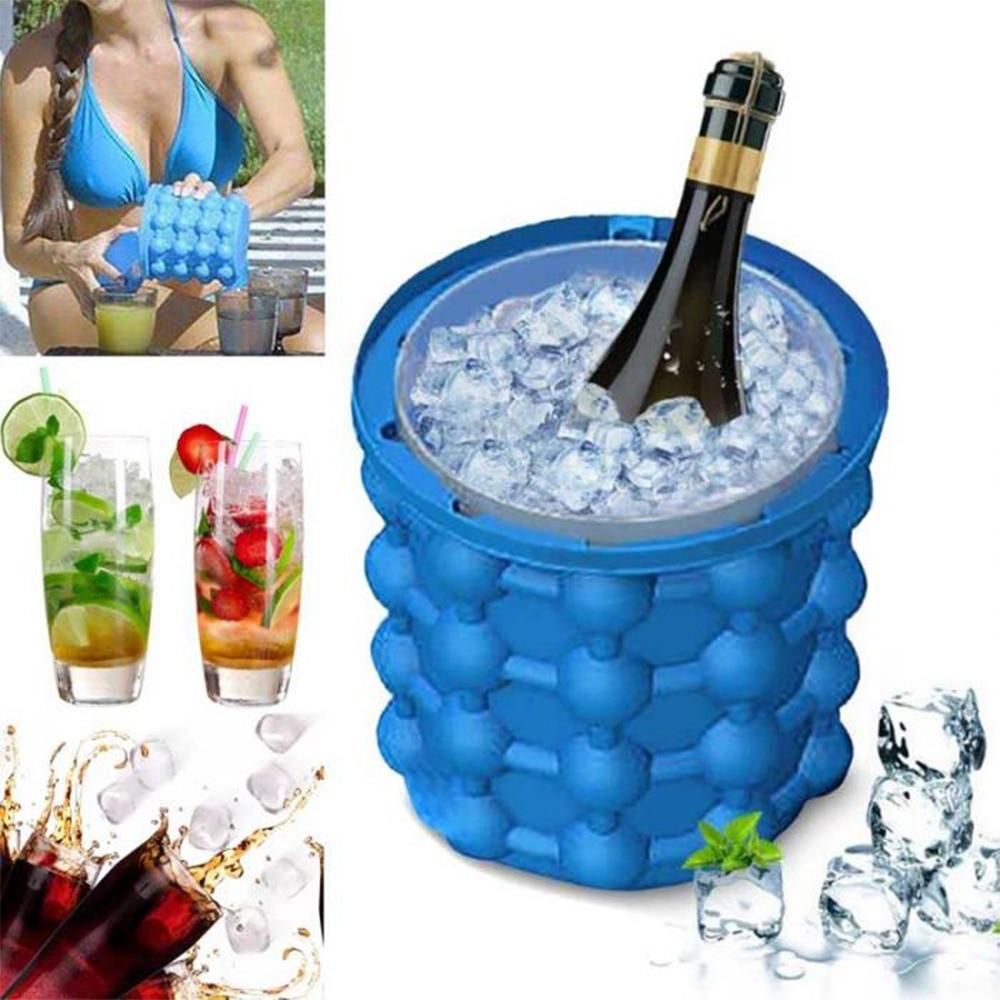 ICECUBE Maker-space-saving 2-in-1 silicone ice cube container with cooling function 1