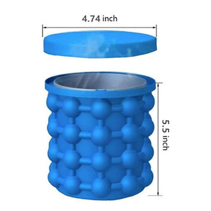 ICECUBE Maker-space-saving 2-in-1 silicone ice cube container with cooling function 7