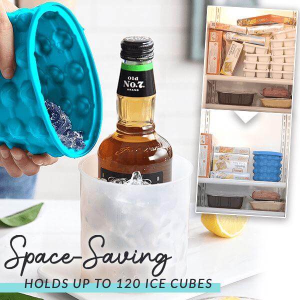 ICECUBE Maker-space-saving 2-in-1 silicone ice cube container with cooling function 2