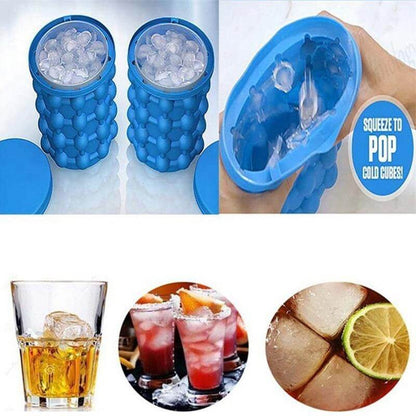 ICECUBE Maker-space-saving 2-in-1 silicone ice cube container with cooling function 3
