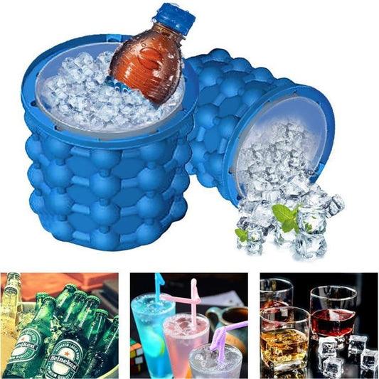 ICECUBE Maker-space-saving 2-in-1 silicone ice cube container with cooling function 0