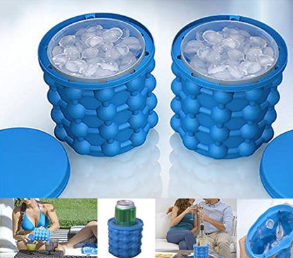 ICECUBE Maker-space-saving 2-in-1 silicone ice cube container with cooling function 4