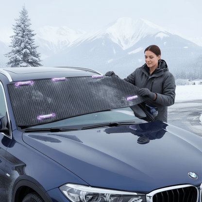 ICESHIELD MAX – Duurzame Oxford Stof Sneeuw- en Zonbescherming voor Voertuigen