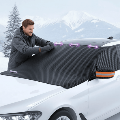ICESHIELD MAX – Duurzame Oxford Stof Sneeuw- en Zonbescherming voor Voertuigen