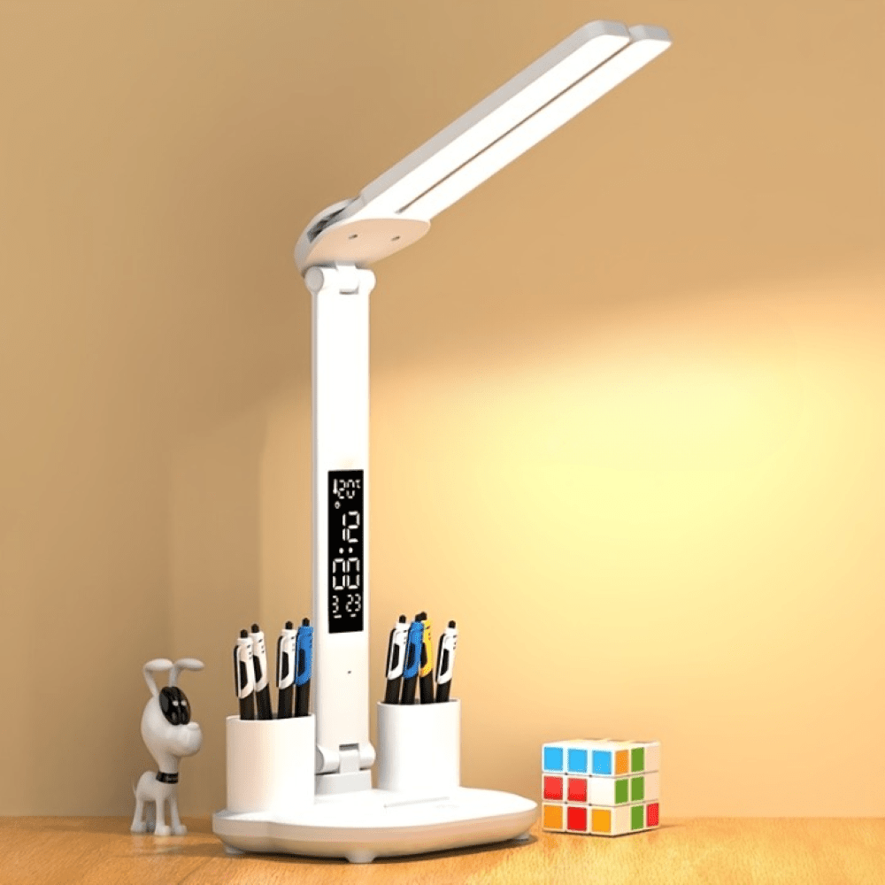 LUMIDUAL – Versatile Dual-Head LED Desk Lamp with Touch Control and USB Power 0