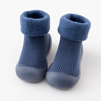 TinySteps Grip Socks - Calzini antiscivolo per bambini con suola in gomma per primi passi in sicurezza