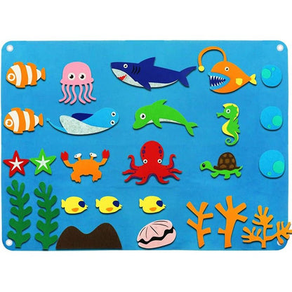 Imagifelt Playboard – Interactive Felt Board for Kids – Imagination, Motor Skills & Learning Fun