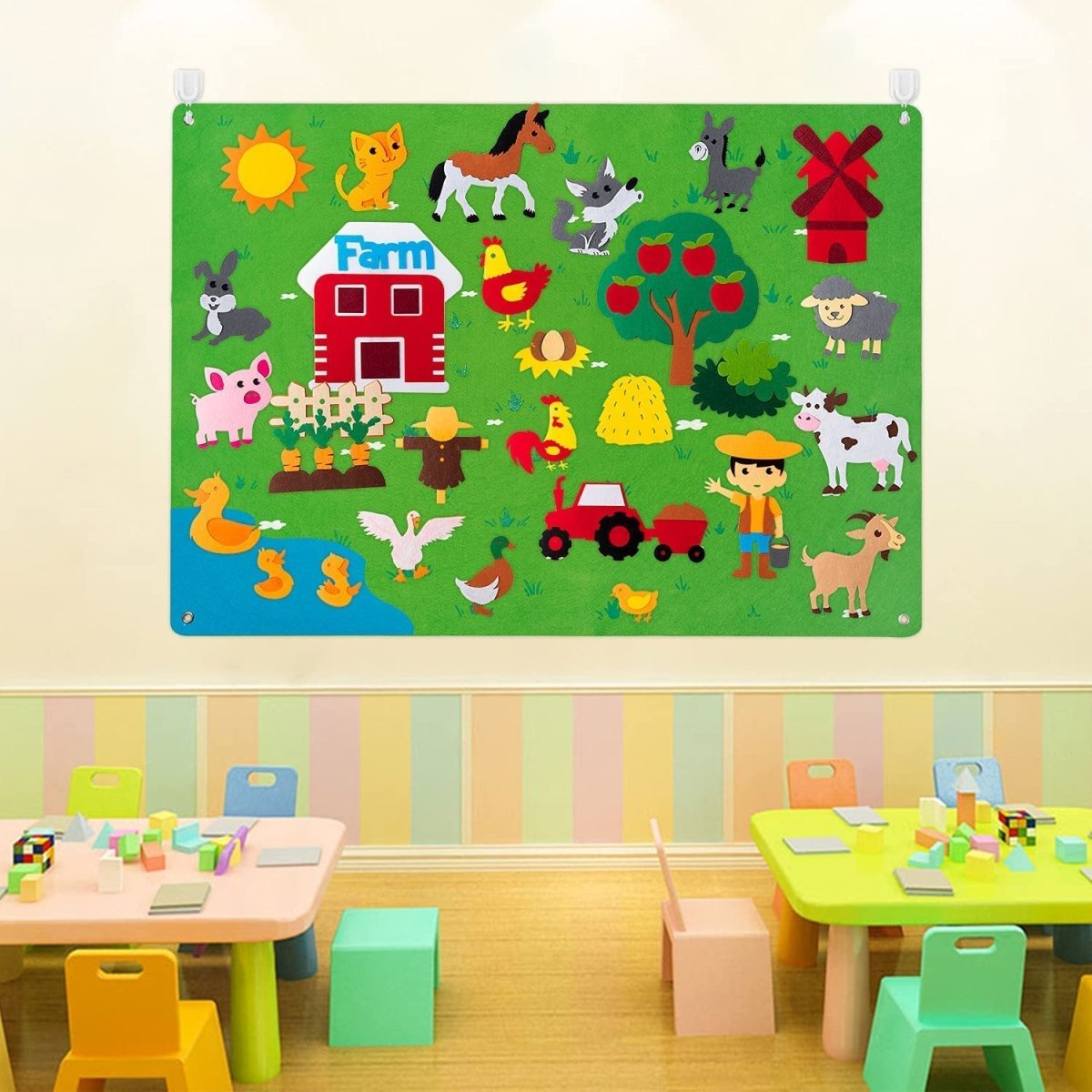 Imagifelt Playboard – Interactive Felt Board for Kids – Imagination, Motor Skills & Learning Fun
