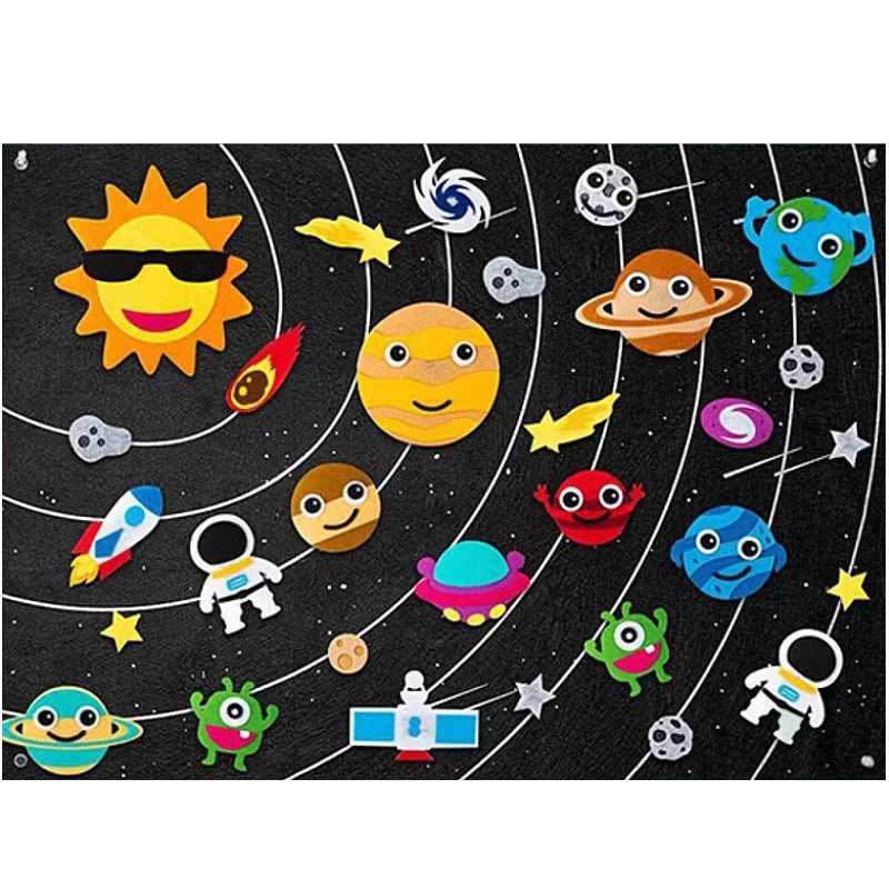 Imagifelt Playboard – Interactive Felt Board for Kids – Imagination, Motor Skills & Learning Fun