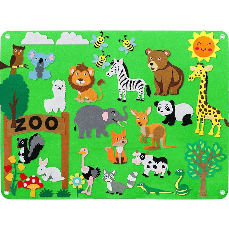 Imagifelt Playboard – Interactive Felt Board for Kids – Imagination, Motor Skills & Learning Fun