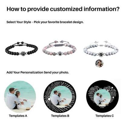 INFINORA – Gepersonaliseerde projectie armband met foto