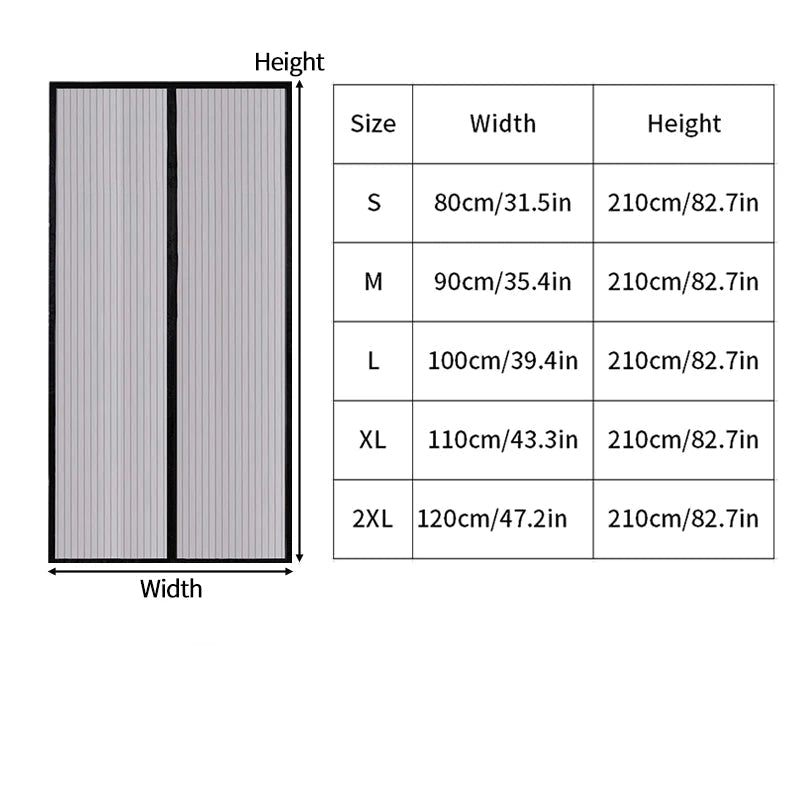Magnetic Screen Door Curtain - Durable Insect Barrier with Easy Magnetic Closure 5
