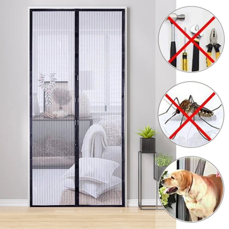 Magnetic Screen Door Curtain - Durable Insect Barrier with Easy Magnetic Closure 4