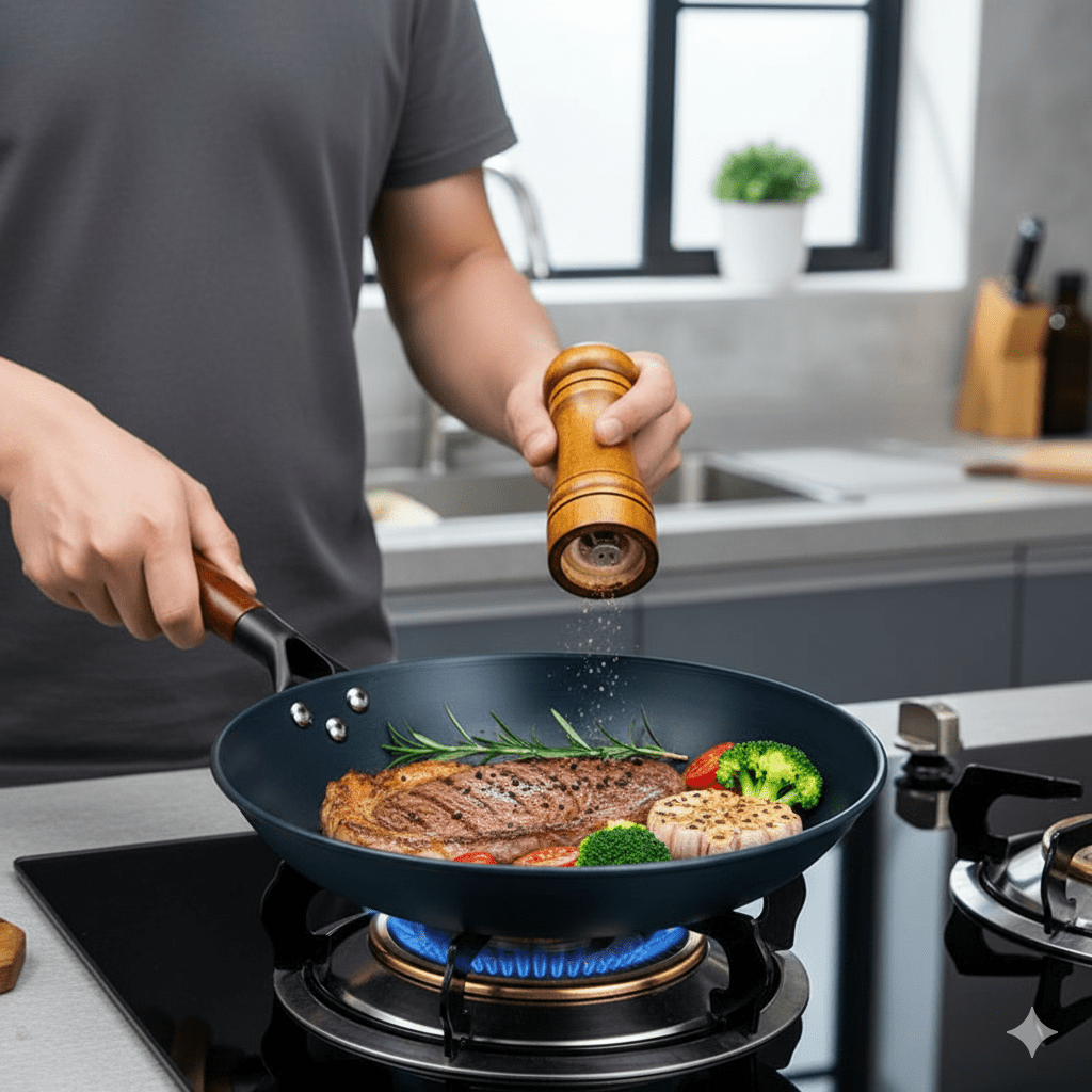 IRONCRAFT – Padella in ghisa antiaderente premium