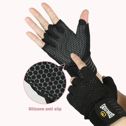 LUVA IRONGRIP – Luvas de Fitness Respirável com Suporte para o Pulso