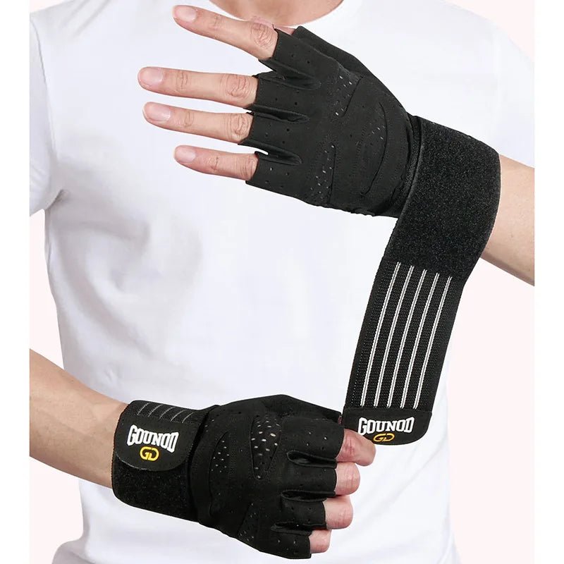 LUVA IRONGRIP – Luvas de Fitness Respirável com Suporte para o Pulso