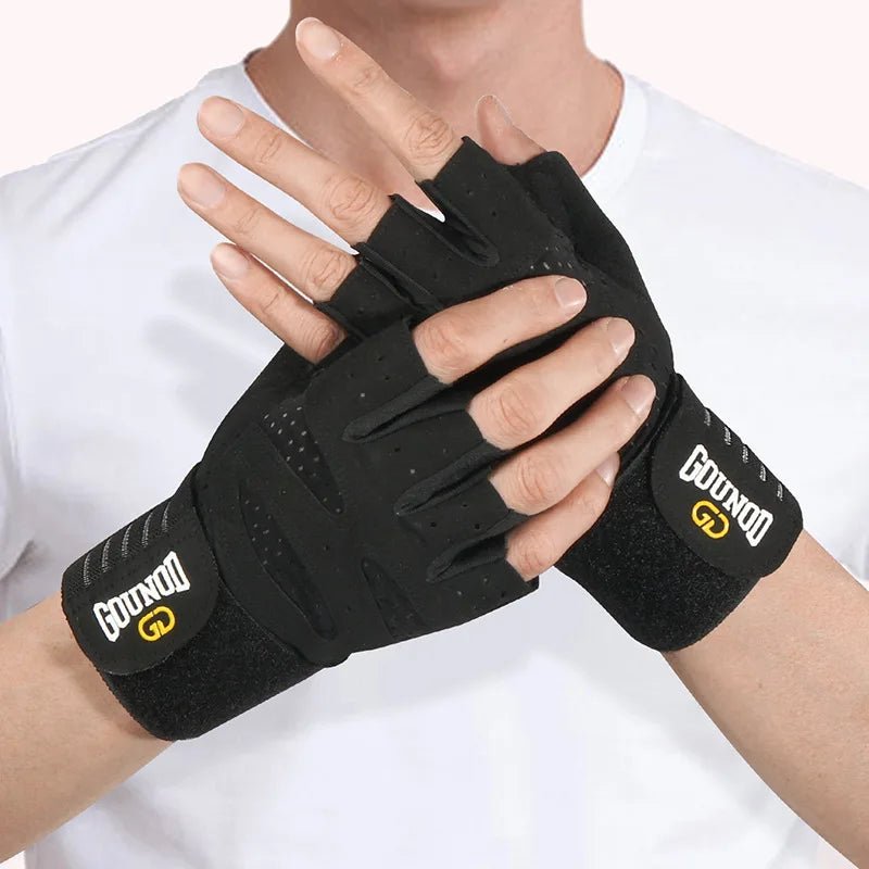 LUVA IRONGRIP – Luvas de Fitness Respirável com Suporte para o Pulso