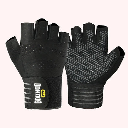LUVA IRONGRIP – Luvas de Fitness Respirável com Suporte para o Pulso