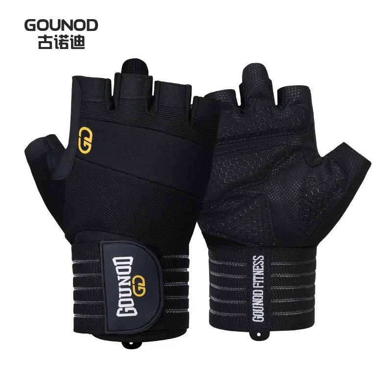 LUVA IRONGRIP – Luvas de Fitness Respirável com Suporte para o Pulso