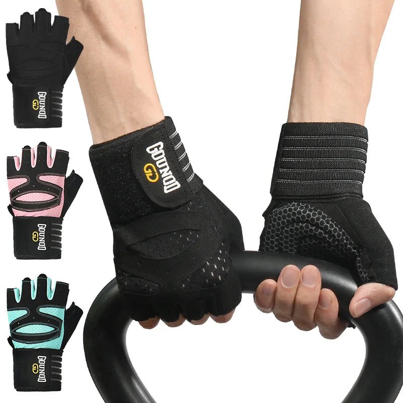 LUVA IRONGRIP – Luvas de Fitness Respirável com Suporte para o Pulso