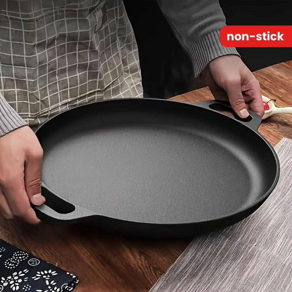 IRONFLAT – Non-Stick Cast Iron Griddle Skillet Pan with Dual Handles 3