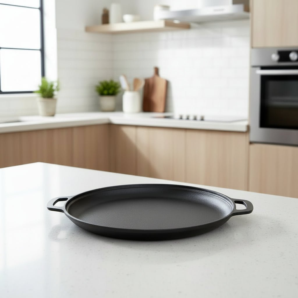 IRONFLAT – Non-Stick Cast Iron Griddle Skillet Pan with Dual Handles 0