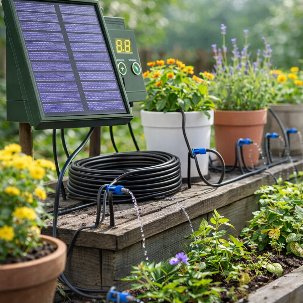 IRRIGEN – Irrigation goutte à goutte solaire intelligente pour petits jardins