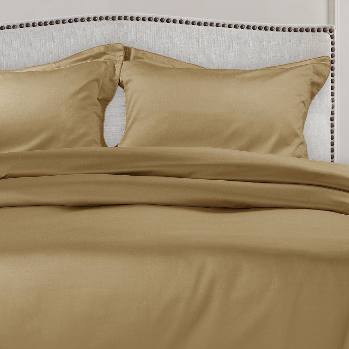 ITALIANEVE – 500 TC katoenen beddengoedset met dekbedovertrek en kussenslopen