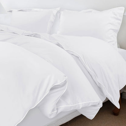 ITALIANEVE – 500 TC katoenen beddengoedset met dekbedovertrek en kussenslopen