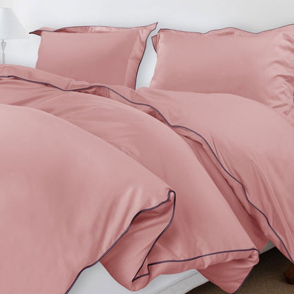 ITALIANEVE – 500 TC katoenen beddengoedset met dekbedovertrek en kussenslopen