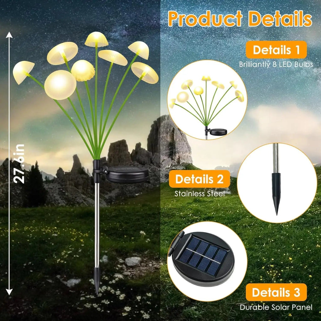 JELLYGLOW – Solar Jellyfish Mushroom Garden Light