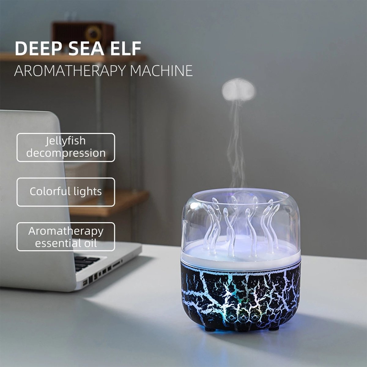JELLYMIST – Jellyfish 280ml Aromatherapy Humidifier with Timer 6