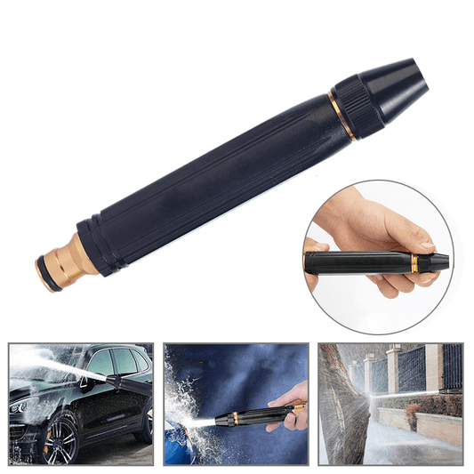High-Pressure Garden Hose Nozzle with Adjustable Spray Settings – Durable Metal Construction, Rust-Resistant, Fits Standard Hoses-1