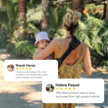 Carrynest Baby Sling - Ergonomische Hüfttrage für bequemes, freihändiges Tragen des Babys
